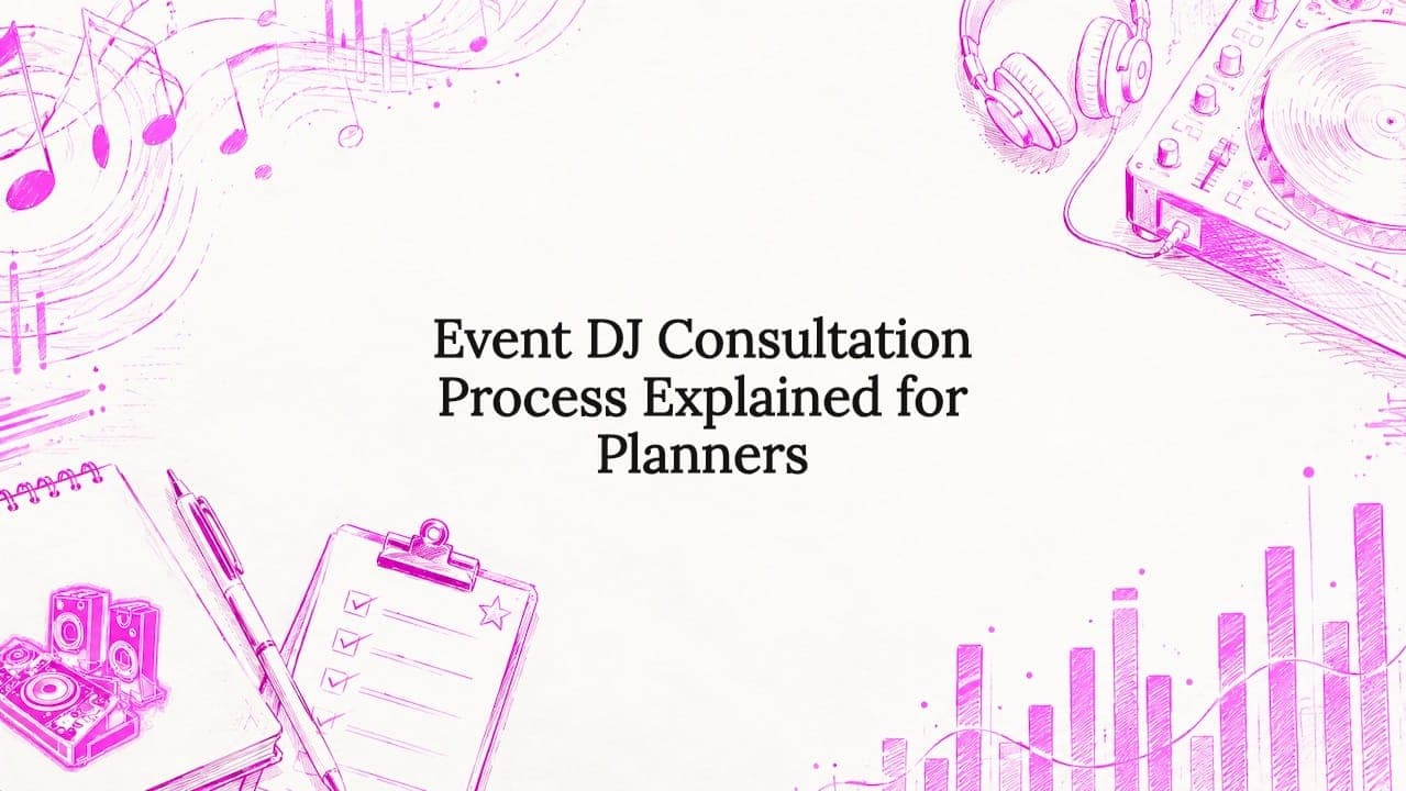 Event DJ Consultation Process Explained for Planners