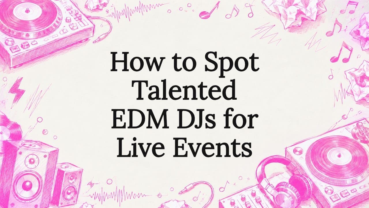 How to Spot Talented EDM DJs for Live Events